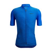 SANTINI Cyklistický dres s krátkým rukávem - COLORE PURO - modrá L