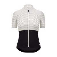 SANTINI Cyklistický dres s krátkým rukávem - COLORE RIGA - bílá/černá XL