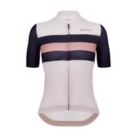 SANTINI Cyklistický dres s krátkým rukávem - ECO SLEEK NEW BENGAL - bílá/černá