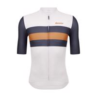 SANTINI Cyklistický dres s krátkým rukávem - ECO SLEEK NEW BENGAL  - bílá/šedá 2XL