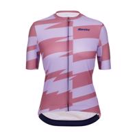 SANTINI Cyklistický dres s krátkým rukávem - FURIA SMART - růžová/fialová