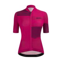 SANTINI Cyklistický dres s krátkým rukávem - GIADA OPTIC LADY - černá/růžová L