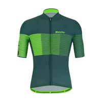 SANTINI Cyklistický dres s krátkým rukávem - TONO FRECCIA - zelená 2XL
