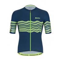 SANTINI Cyklistický dres s krátkým rukávem - TONO PROFILO - zelená 2XL