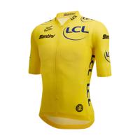 SANTINI Cyklistický dres s krátkým rukávem - TOUR DE FRANCE LEADER 2023 - žlutá XL