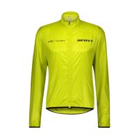 SCOTT Cyklistická větruodolná bunda - RC TEAM WB - žlutá M