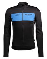 SCOTT Cyklistická zateplená bunda - RC WARM HYBRID WB - modrá/černá S