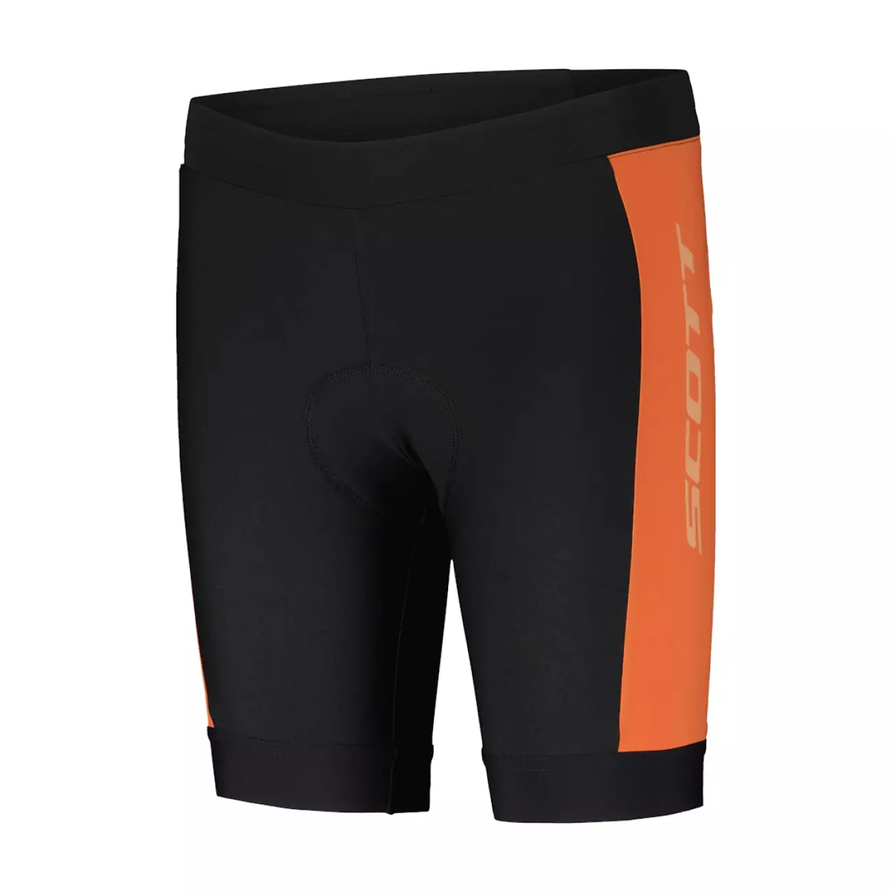 SCOTT Cyklistické kalhoty krátké bez laclu - RC PRO JR - oranžová/černá 140 cm