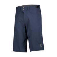 SCOTT Cyklistické kalhoty krátké bez laclu - TRAIL FLOW - modrá M