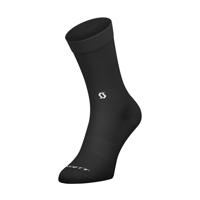 SCOTT Cyklistické ponožky klasické - PE NO SHORTCUTS CREW - černá 42-44