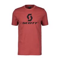SCOTT Cyklistické triko s krátkým rukávem - ICON - červená M