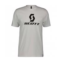 SCOTT Cyklistické triko s krátkým rukávem - ICON SS - bílá/černá