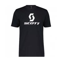 SCOTT Cyklistické triko s krátkým rukávem - ICON SS - černá/bílá 2XL