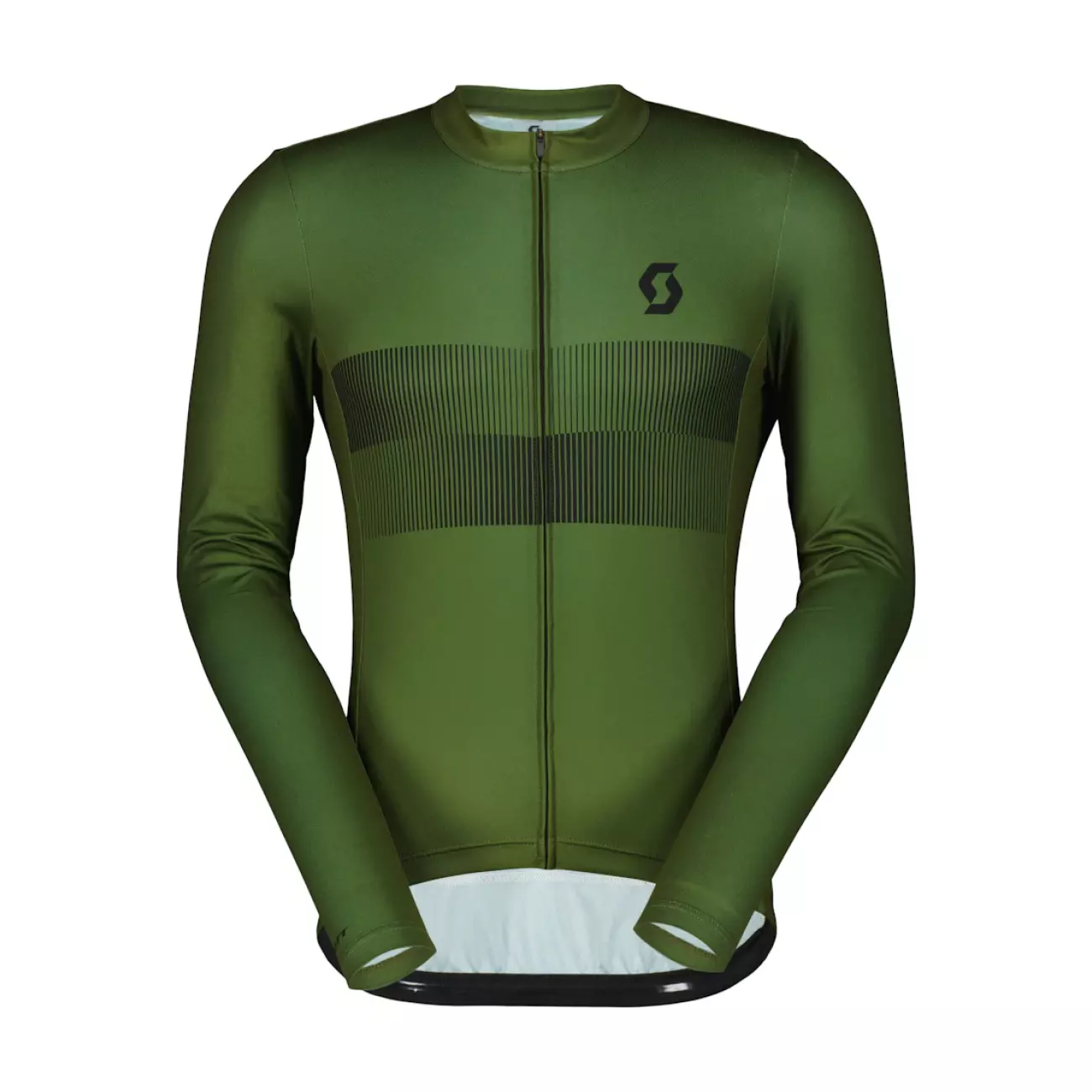 SCOTT Cyklistický dres s dlouhým rukávem letní - RC TEAM 10 - zelená 2XL