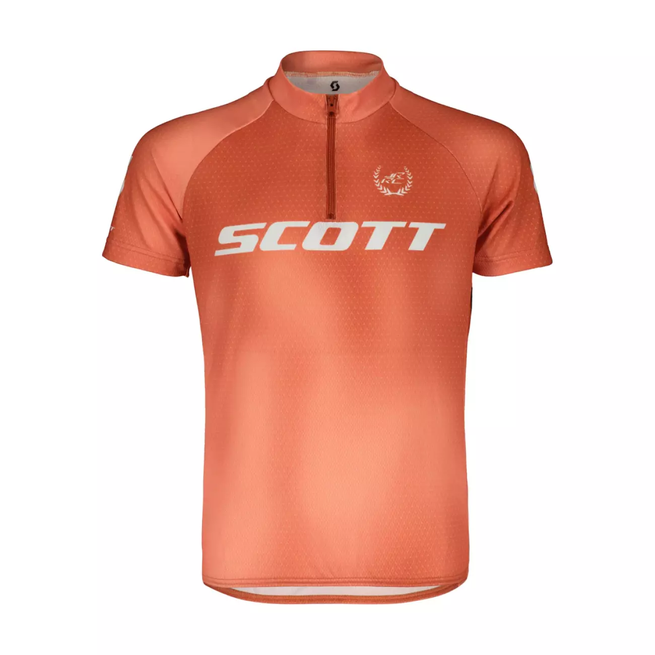 SCOTT Cyklistický dres s krátkým rukávem - RC PRO JR - oranžová 140 cm