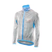 SIX2 Cyklistická větruodolná bunda - GHOST - transparentní/modrá