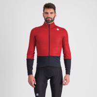SPORTFUL Cyklistická větruodolná bunda - TOTAL COMFORT - červená/černá