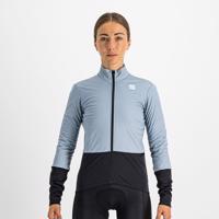 SPORTFUL Cyklistická větruodolná bunda - TOTAL COMFORT - světle modrá/černá