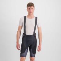 SPORTFUL Cyklistické kalhoty krátké s laclem - SHIELD - černá S