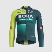 SPORTFUL Cyklistický dres s dlouhým rukávem zimní - BORA 2024 - zelená/světle zelená M