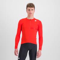 SPORTFUL Cyklistický dres s dlouhým rukávem zimní - MATCHY - červená M
