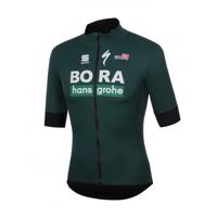 SPORTFUL Cyklistický dres s krátkým rukávem - BORA HANSGROHE 2021 - zelená XL