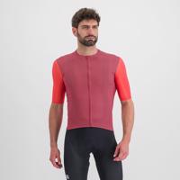 SPORTFUL Cyklistický dres s krátkým rukávem - CHECKMATE - fialová/růžová L