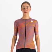 SPORTFUL Cyklistický dres s krátkým rukávem - CLIFF SUPERGIARA - fialová/oranžová L