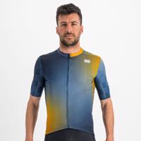 SPORTFUL Cyklistický dres s krátkým rukávem - ROCKET - modrá/žlutá M