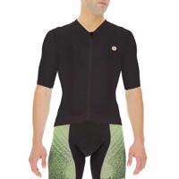 UYN Cyklistický dres s krátkým rukávem - BIKING AIRWING - černá 2XL