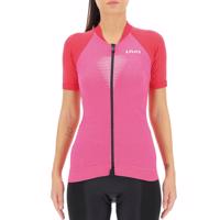 UYN Cyklistický dres s krátkým rukávem - GRANFONDO LADY - růžová S