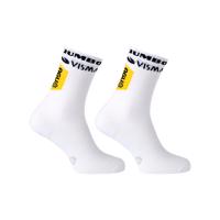 AGU Cyklistické ponožky klasické - JUMBO-VISMA 2023 - bílá L-XL