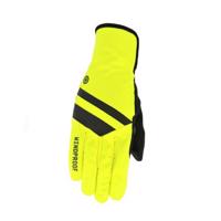 AGU Cyklistické rukavice dlouhoprsté - WINDPROOF - žlutá/černá S