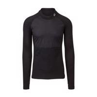 AGU Cyklistické triko s dlouhým rukávem - WINTER WIND BREAKER - černá S-M