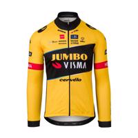 AGU Cyklistický dres s dlouhým rukávem letní - JUMBO-VISMA 2023 - černá/žlutá 3XL