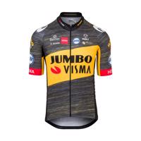 AGU Cyklistický dres s krátkým rukávem - JUMBO-VISMA 2021 TDF - černá/žlutá XS
