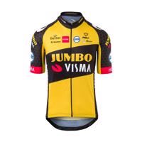 AGU Cyklistický dres s krátkým rukávem - JUMBO-VISMA 2021 - žlutá/černá 3XL