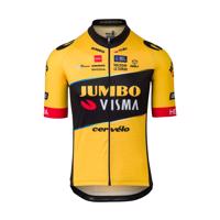 AGU Cyklistický dres s krátkým rukávem - JUMBO-VISMA 2023 - černá/žlutá L