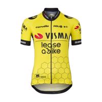 AGU Cyklistický dres s krátkým rukávem - REPLICA VISMA | LEASE A BIKE W 2024 - žlutá/černá XS