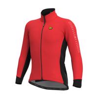 ALÉ Cyklistická zateplená bunda - FONDO WINTER - červená/černá L