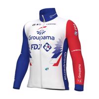 ALÉ Cyklistická zateplená bunda - GROUPAMA FDJ 2022 - modrá/červená/bílá 2XL
