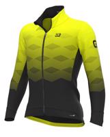 ALÉ Cyklistická zateplená bunda - PR-R MAGNITUDE - černá/žlutá