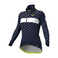 ALÉ Cyklistická zateplená bunda - PR-R STARS - modrá/bílá