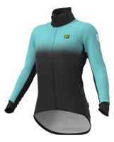 ALÉ Cyklistická zateplená bunda - PR-S GRADIENT LADY - černá/světle modrá 2XL