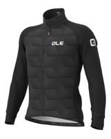 ALÉ Cyklistická zateplená bunda - SOLID SHARP WINTER - černá/šedá 5XL