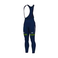 ALÉ Cyklistické kalhoty dlouhé s laclem - SLOVENIA NATIONAL 22 - zelená/modrá 3XL