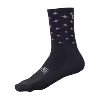 ALÉ Cyklistické ponožky klasické - STARS - modrá/bílá 36-39