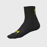 ALÉ Cyklistické ponožky klasické - STRADA 2.0 - žlutá/černá