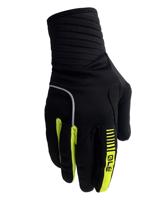 ALÉ Cyklistické rukavice dlouhoprsté - WINDPROTECTION - žlutá/černá L