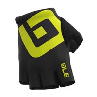 ALÉ Cyklistické rukavice krátkoprsté - AIR - žlutá/černá XL